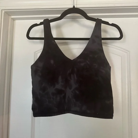 Abercrombie and Fitch Soft AF Black Tie Dye Top - Picture 1 of 4